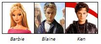 Barbie, Blaine, Ken